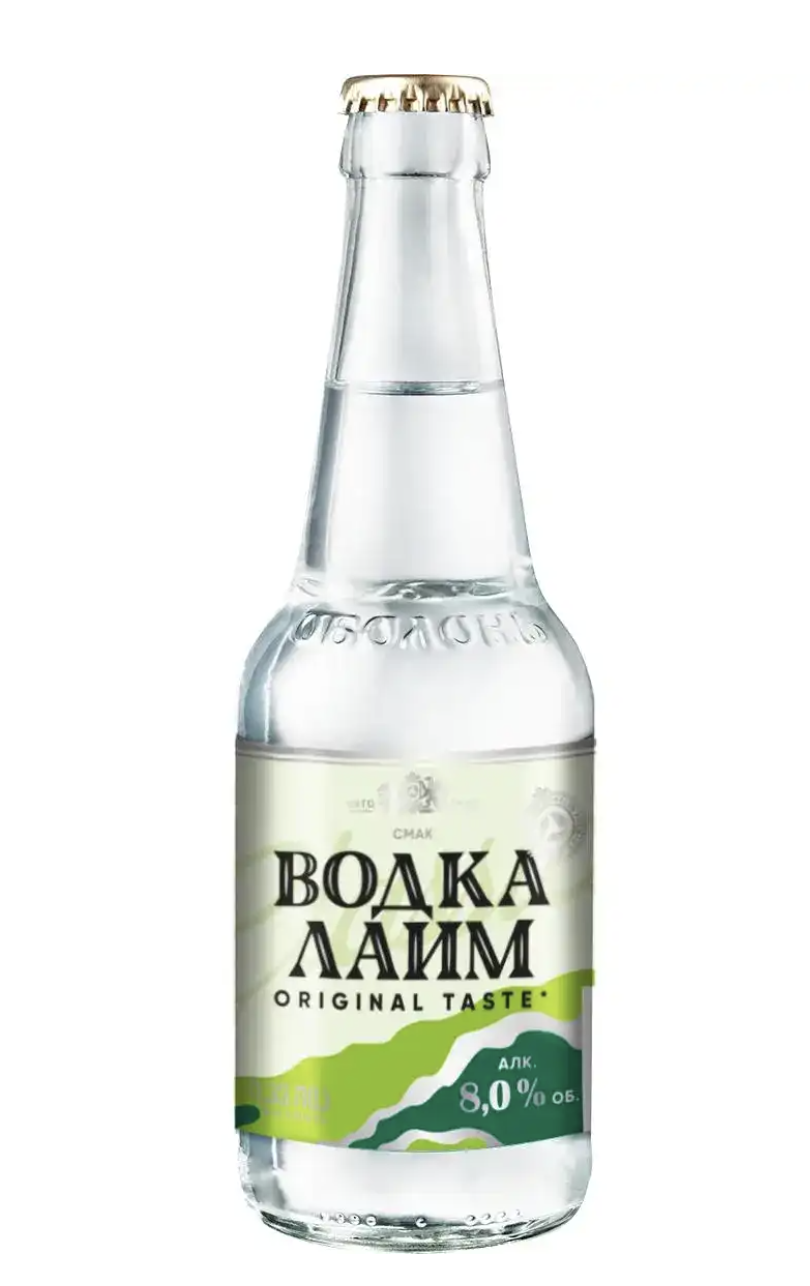 Напій Оболонь Текіла Лайм с/а газ. 8% 0.33 л скло